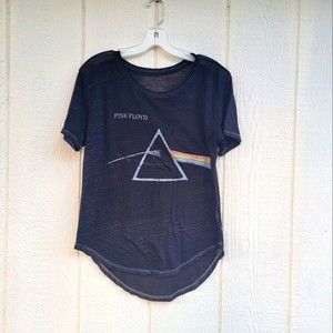 womens pink floyd burnout tshirt sz medium